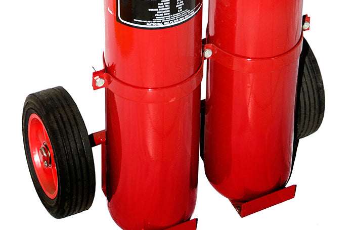 2x 10kg CO2 Trolley Unit (Carbon Steel)